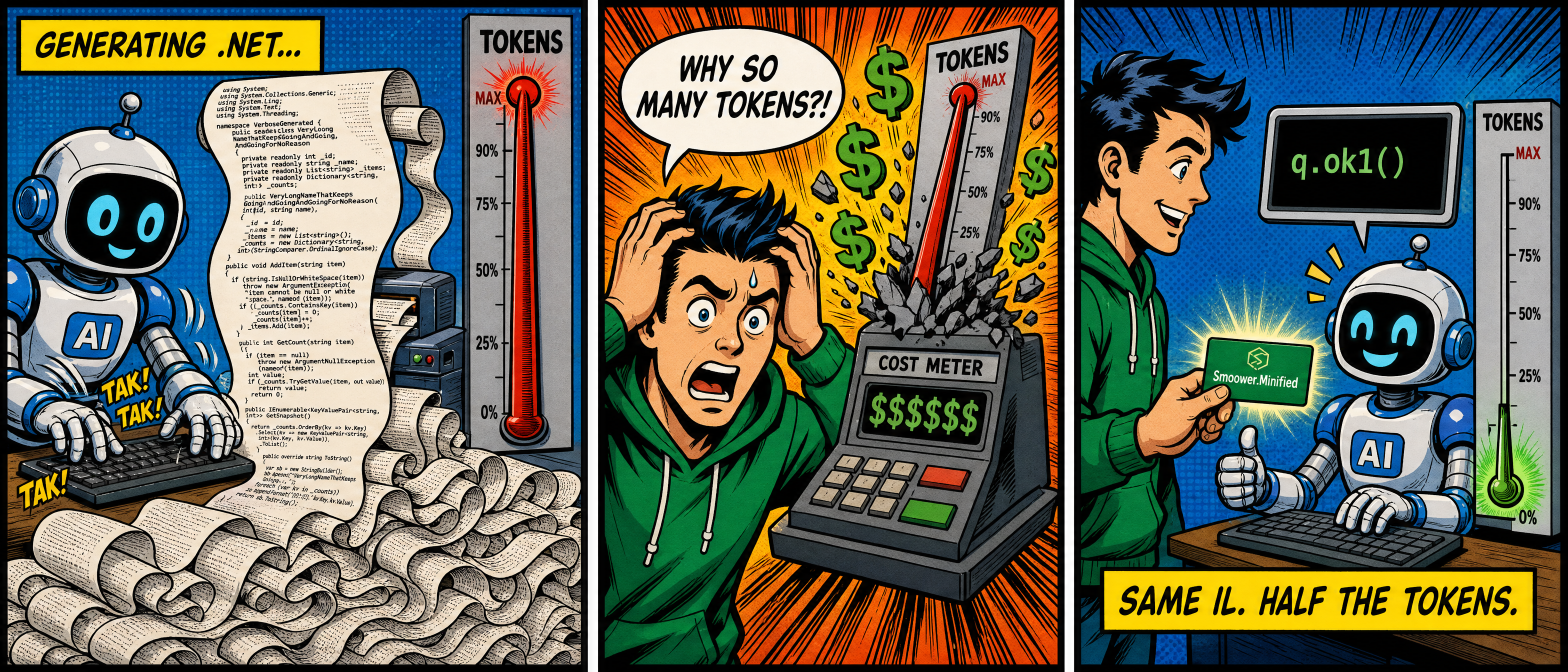 Smoower.Minified: The .NET Boilerplate Tax Is Paid in Tokens